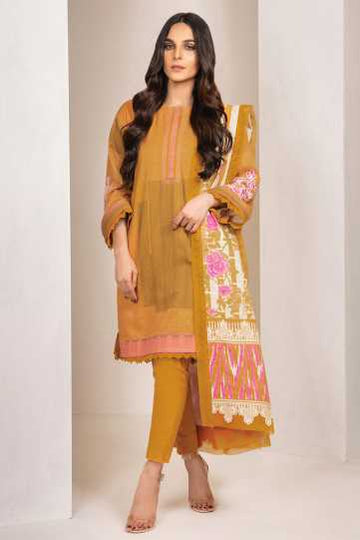 AlKaram Fw-41-20 Mustard Winter Collection 2020